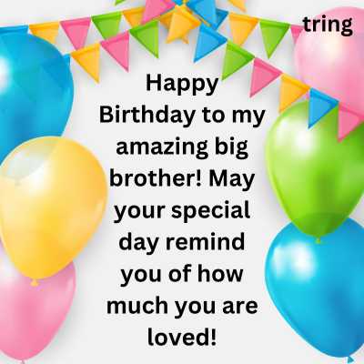 Special Birthday Wishes For Big Brother