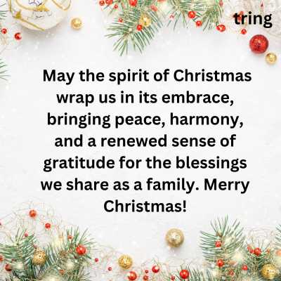 Christmas Wishes To Family