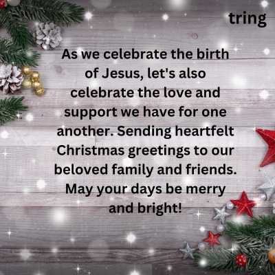 Christmas Greetings To Family And Friends