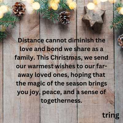 Christmas Wishes To Family Far Away