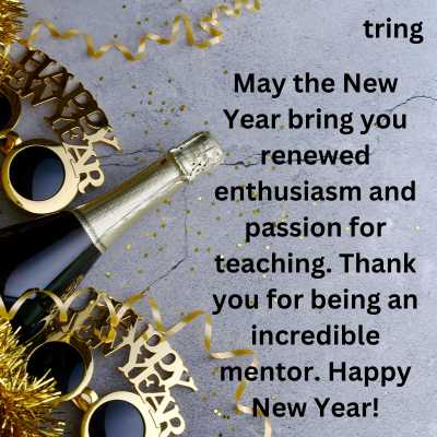 Happy New Year Wishes For Teacher