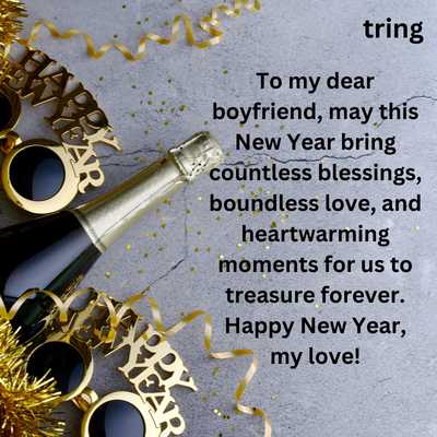 Special New Year Wishes for Boyfriend