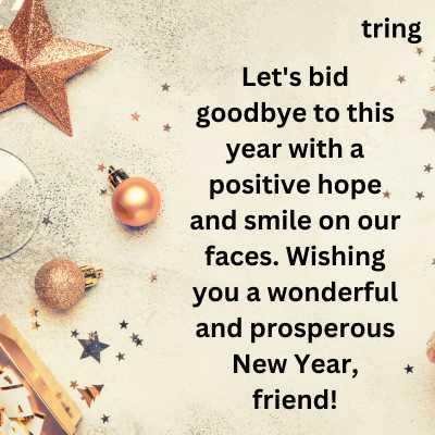 New Year Wishes in Advance for Friends