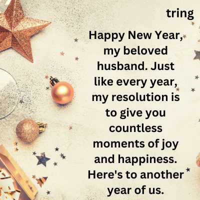 Heart Touching New Year Wishes For Husband