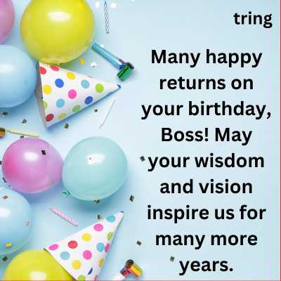 Short Birthday Wishes For Boss 