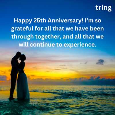 25th Anniversary Quote for Husband