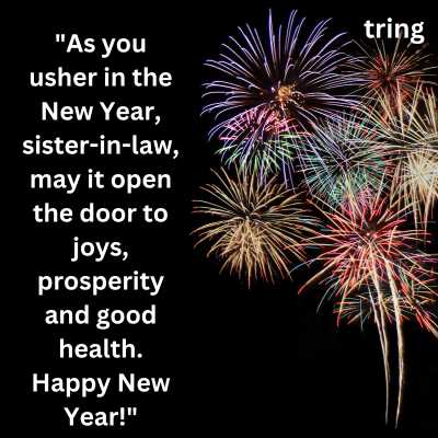 New Year Wishes for Sister-in-Law