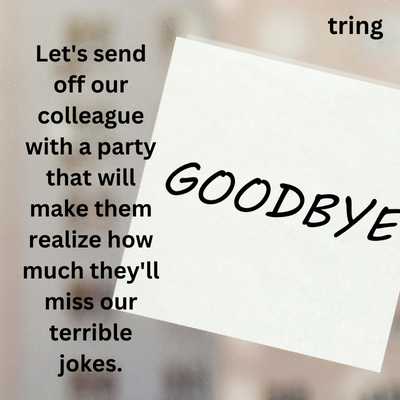 Funny Farewell Invitations for Co-workers