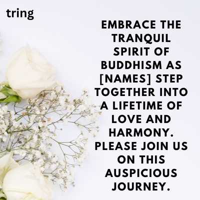 Buddhist Wedding Invitation Video Messages