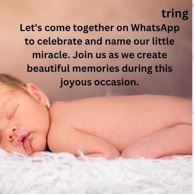 Cradle Ceremony Video Invitation Messages For WhatsApp 