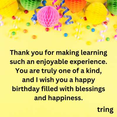 Birthday Wishes For Teacher