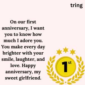 1st Love Anniversary Wishes For Girlfriend (3)