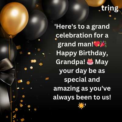 WhatsApp Birthday Wishes for Grandpa