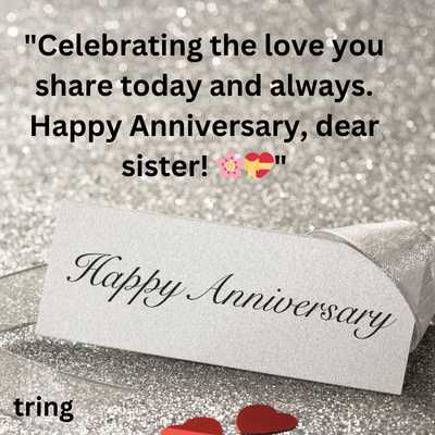 WhatsApp Anniversary Wishes For Sister