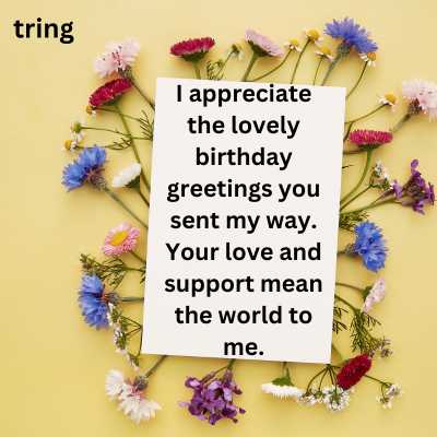 Thank You Message For Birthday Wishes