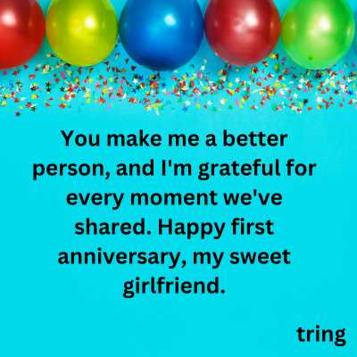 First Relationship Anniversary Wishes for GF