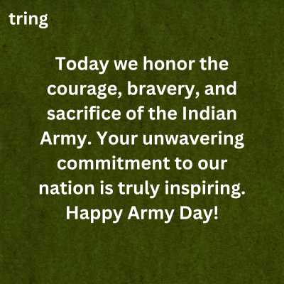 Happy Indian Army Day 2024 - Honour the event by sending Inspiring
