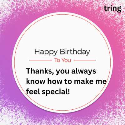 Short Thank You Message For Birthday Wishes