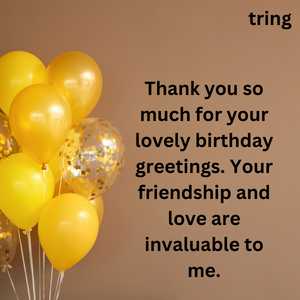 Thank You Birthday Wishes