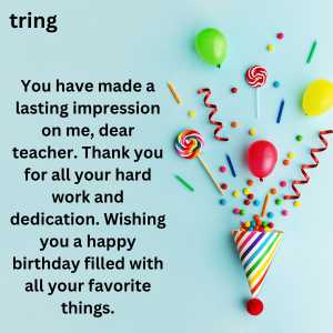 Birthday Wishes For Teacher In English (9)