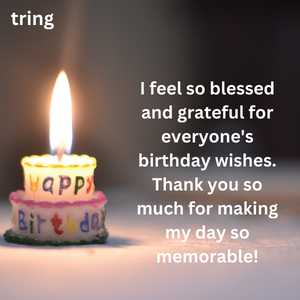 Thank You Birthday Wishes