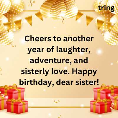 Short and Simple Birthday Wishes for Sister