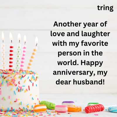 Cute Marriage Anniversary Wishes for Husband in English