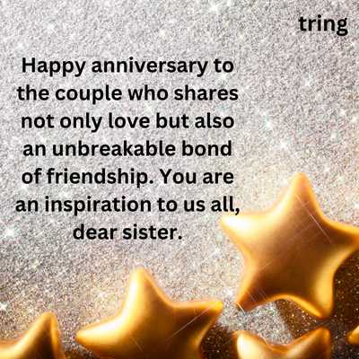 Marriage Anniversary Wishes For Sister