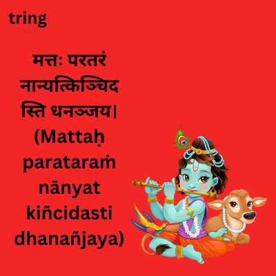 Shree Krishna Quotes in Sanskrit