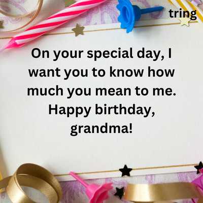 Short and Simple birthday wishes for Grandma