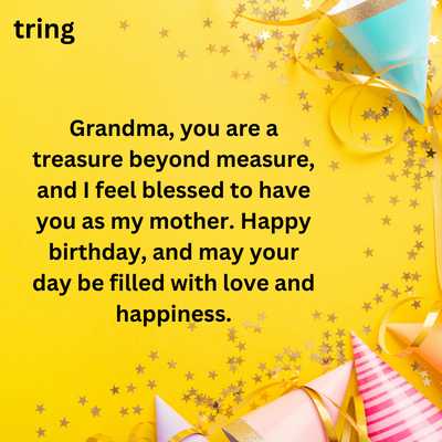 Birthday wishes for Grandma from Son 