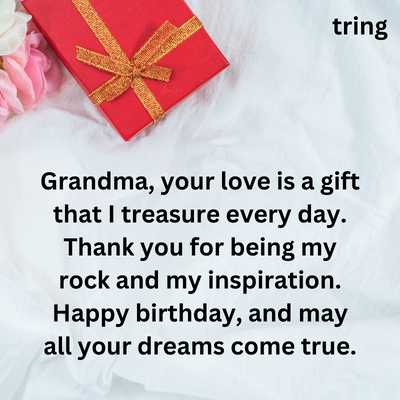 Birthday wishes for Grandma from Granddaughter