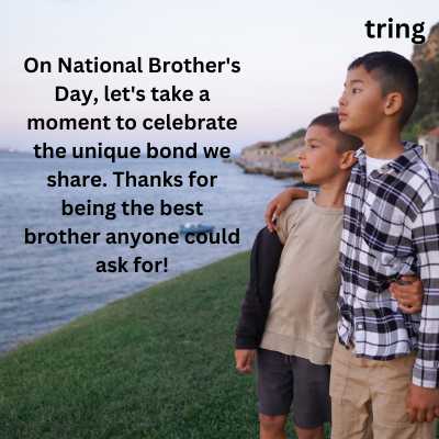 National Brother's Day Wishes For Greeting Card 