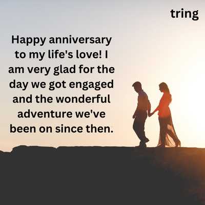 Engagement Anniversary Wishes to Wife