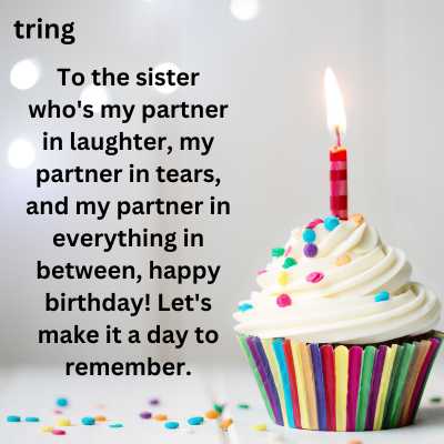 Birthday Wishes for Best Sister