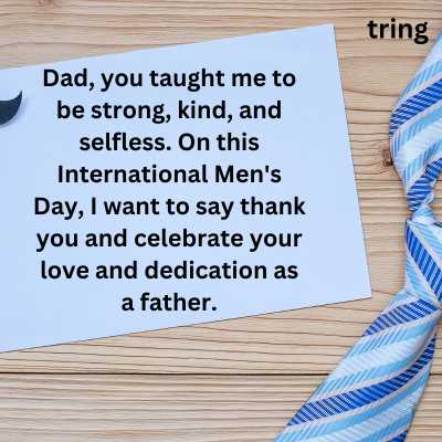 International Men's Day Wishes for Father