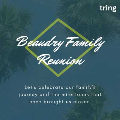 Emotional Family Reunion Invitation Wording