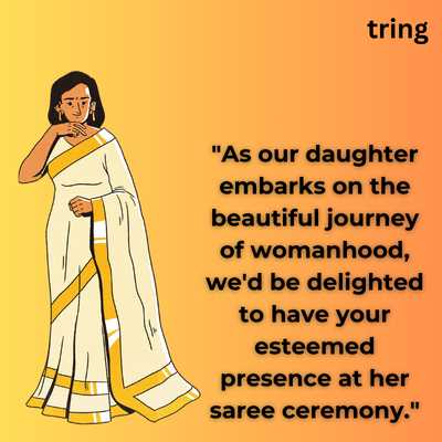 80+ Saree Ceremony Invitation Ideas and Messages