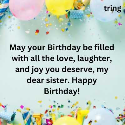 Special Happy Birthday Sister Wishes