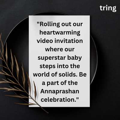 Video Invitation Card For Annaprashan 