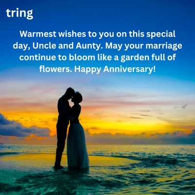 Anniversary Greeting Card Messages For Uncle and Aunty