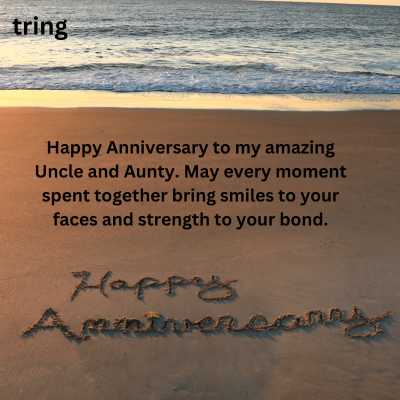 WhatsApp Anniversary Wishes For Uncle and Aunty