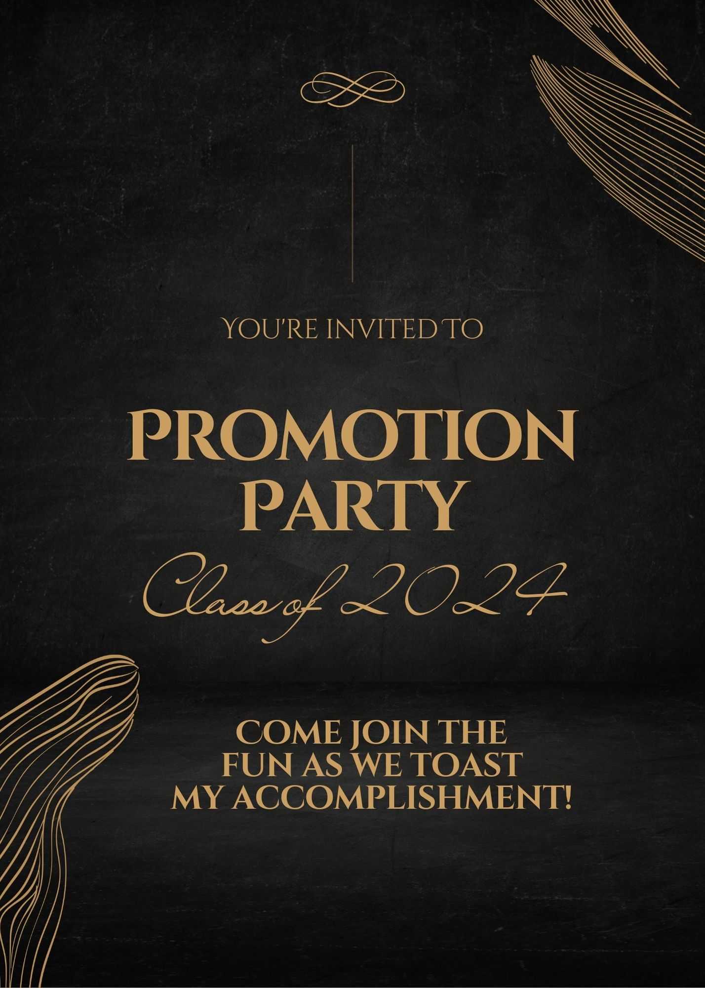 Unique Promotion Party Invitation For Friends
