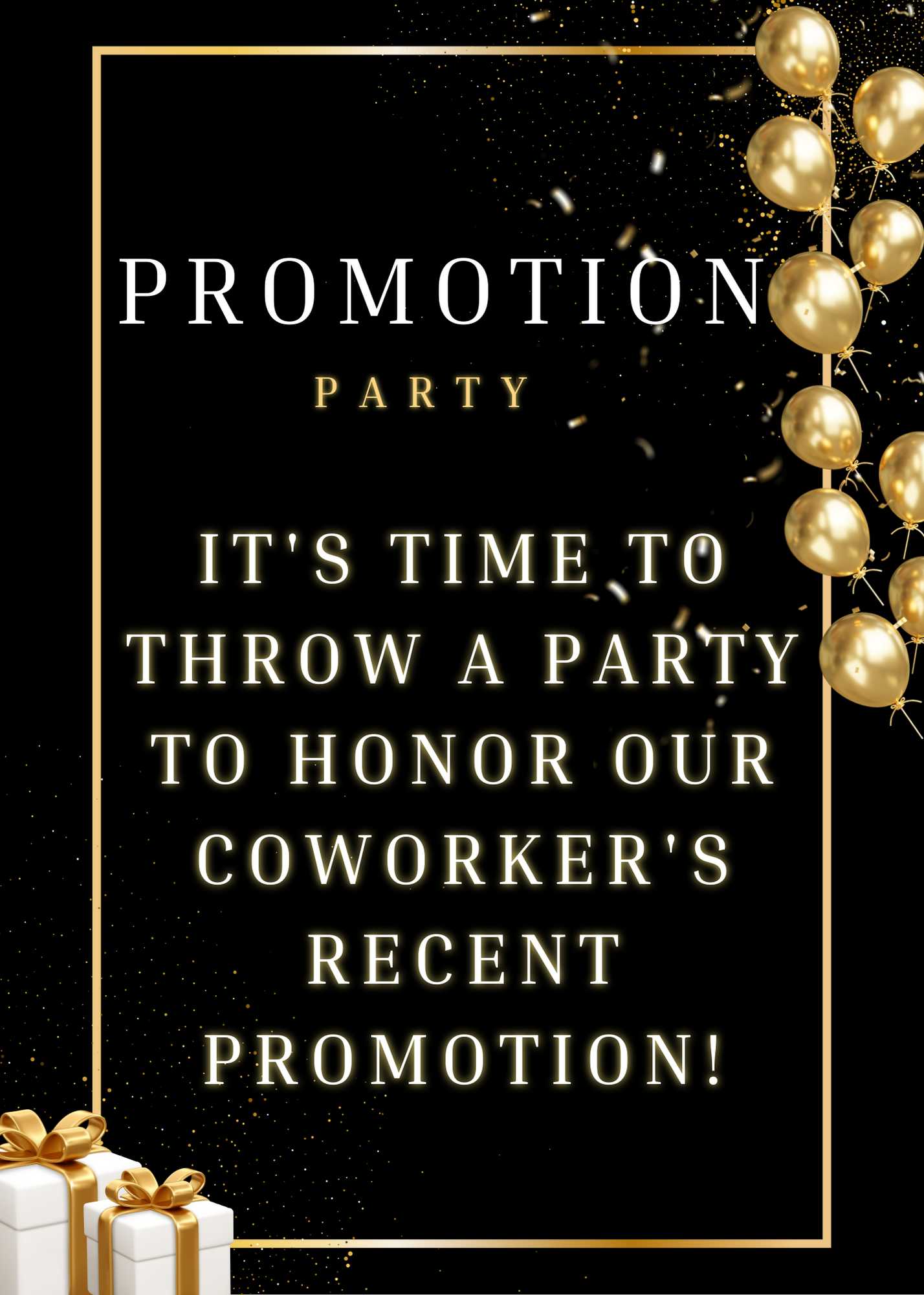 Creative Promotion Party Invitation For Colleagues 