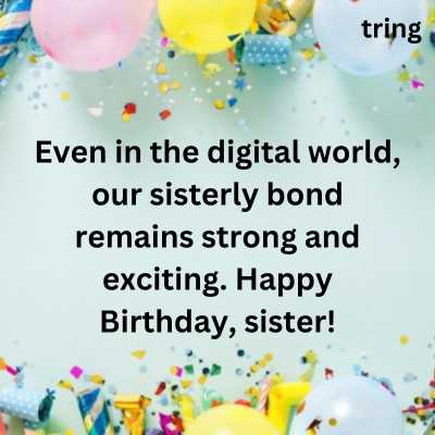 Digital Greeting Card Wishes For Your Sister’s Birthday