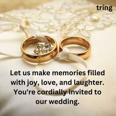 Marriage Invitation Captions