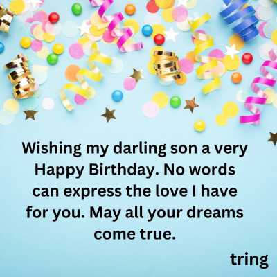 Birthday Wishes from Mother to Son