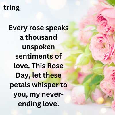 Romantic Rose Day Captions