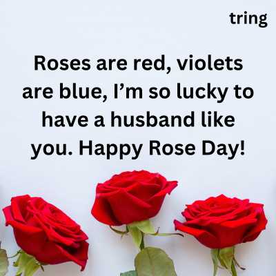 Short And Sweet Rose Day Messages For Husband 
