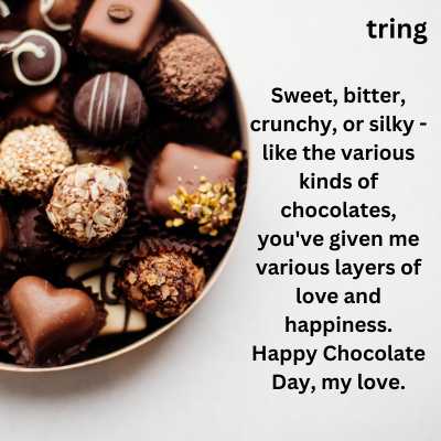 Chocolate Day Wishes for Girlfriend 